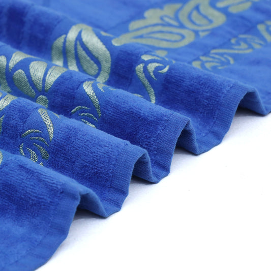 ROYAL BLUE Premium Velvet Cotton Towels for Bath & Home
