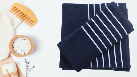 “Luxury Oversized Striped Cotton Towels – 100% Soft & Absorbent, 30" × 60" Beach & Bath Collection”